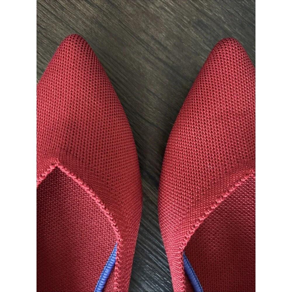 Rothy’s The Point Ballet Flats Y2K SoHo Designer OG Prepster Hipster Red sz12.5
